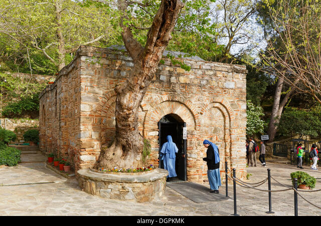 Casa della Vergine Maria, Santuario di Meryem Ana o di Meryem Ana Ev,  Efeso, Seluk, İzmir Provincia, Regione del Mar Egeo, Turchia Foto stock -  Alamy