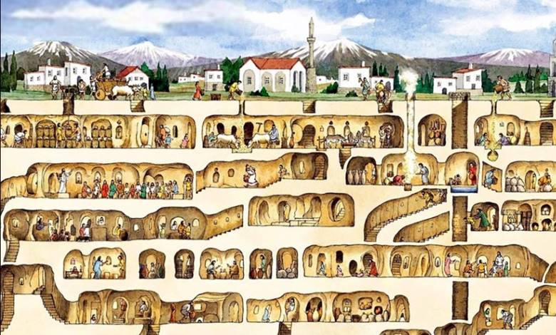 Bir Zamanlar 20.000 Kişiyi Barındıran Derinkuyu Yeraltı Şehri  Yol Ve  Macera
